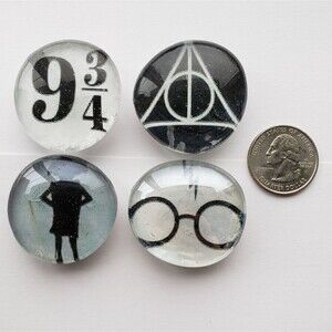 HANDMADE Harry Potter Magnets (Set of 4)